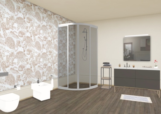 #bathroom  Design Rendering