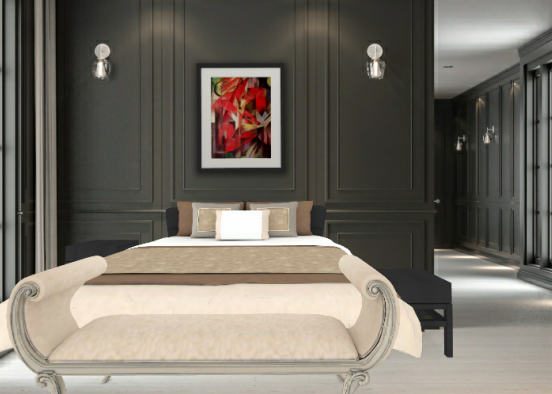 Kim's bedroom  Design Rendering