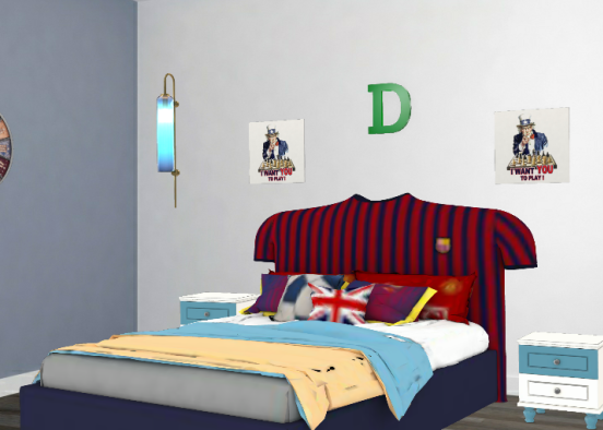 Darren 's room Design Rendering