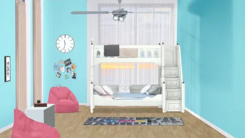 Girls Bunkbed Room