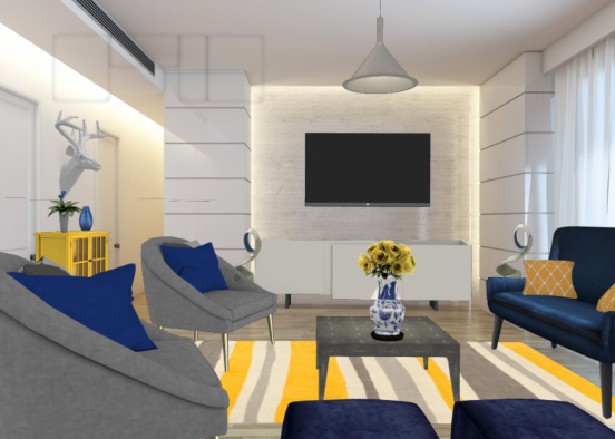 Yellow and Blue Design Rendering