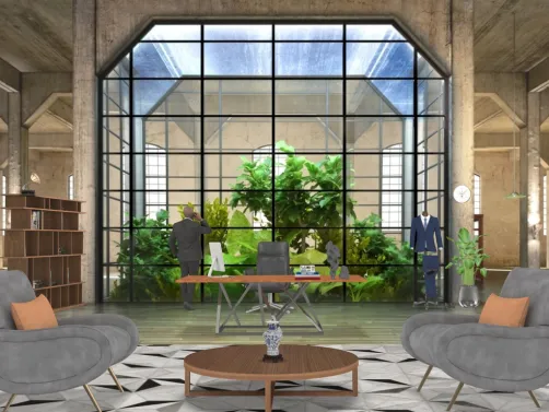 grey office
