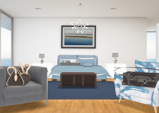 Hotel Room Contest: Saltwater Suite Design Rendering