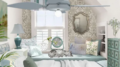 A close-up of my little bedroom.