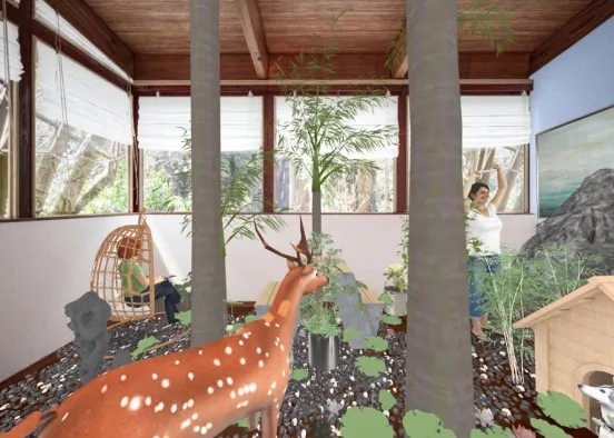 nature inspired indoors  Design Rendering