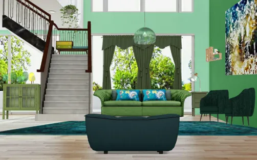 La sala verde //the green living room💚💚💚💚💚💚