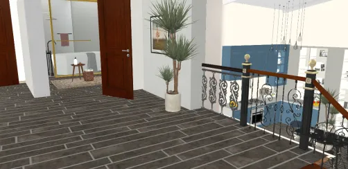 Up and down stairs 