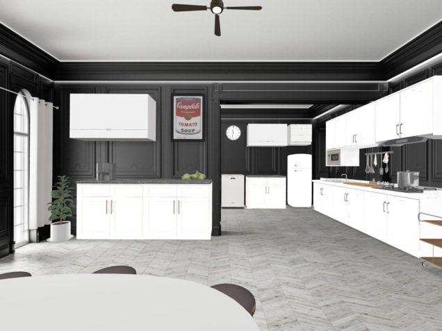 kitchen Black&white