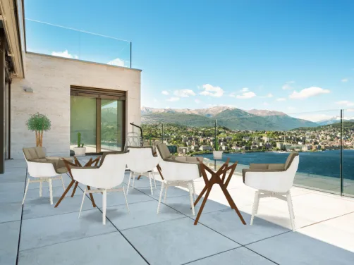 Bar dell'hotel sul terrazzo