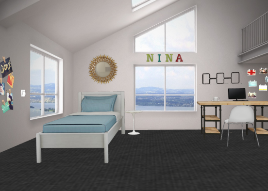 Chambre de Nina Design Rendering