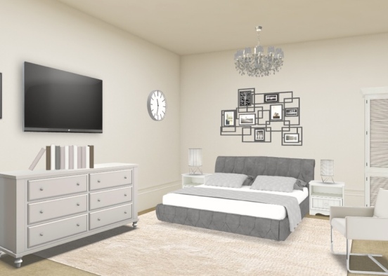 simple bedroom design Design Rendering