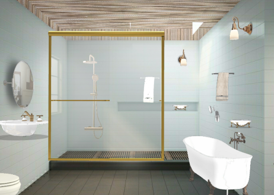 Versatile bathroom design  Design Rendering