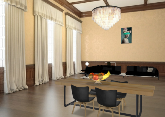 Versatile dining room  Design Rendering