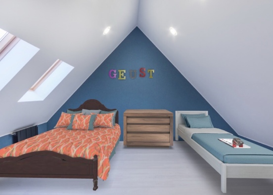 Geist bed 🛌 room Design Rendering