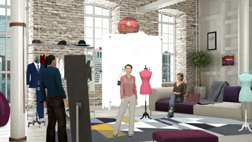 Sewing studio and creature bows