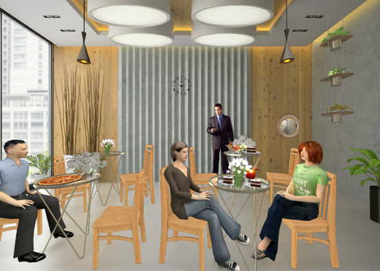 Restaurant, cafe or canteen  Design Rendering