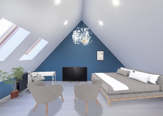 Bedroom that feels free and lose. Design Rendering