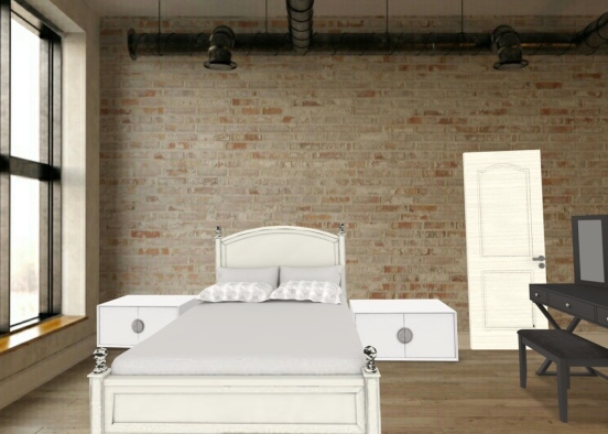 Apartment Guest Bedroom Design Rendering