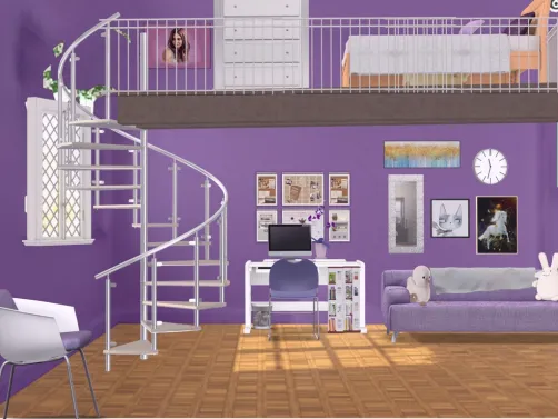 purple bedroom