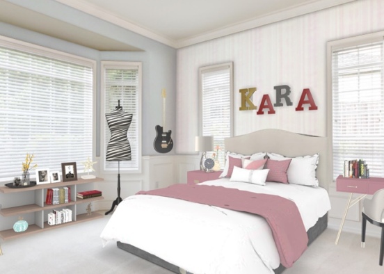 kara’s teen room Design Rendering