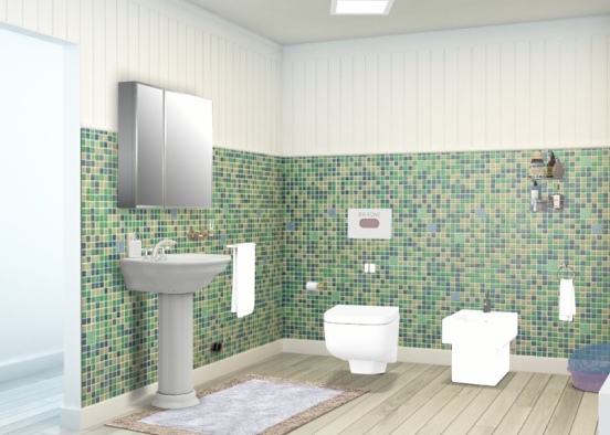 bathroom 🚿🛀🛁🚰🚽🧼🧴🧺🧻🧽 Design Rendering