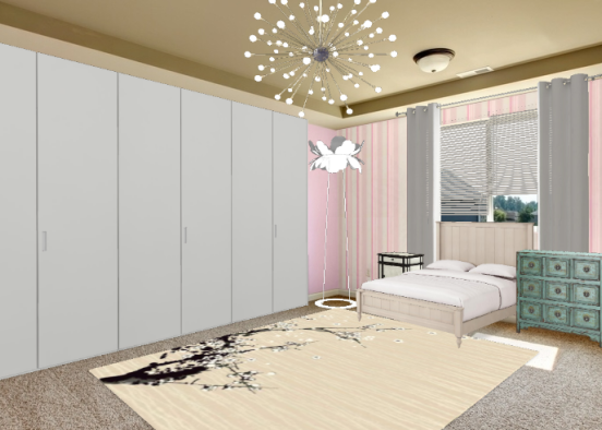 Morandi Parents Bedroom Design Rendering