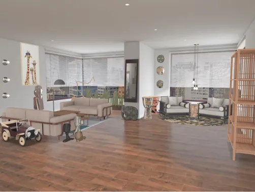 african living room 
