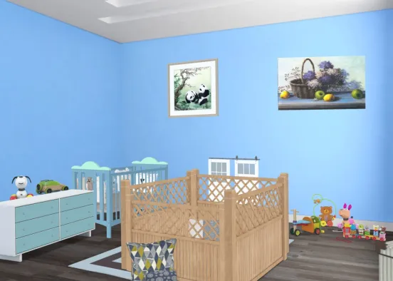 Baby Boy’s Room Design Rendering