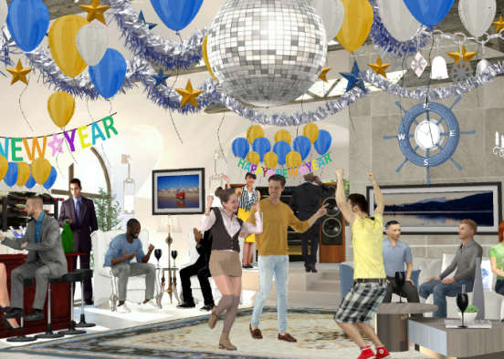 New Years Eve Party Design Rendering