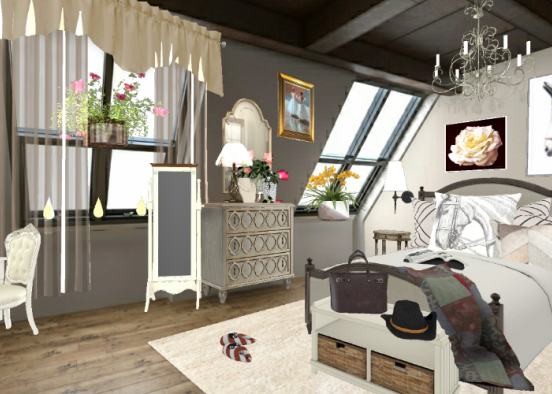 Bedroom "Home Sweet Home" Design Rendering