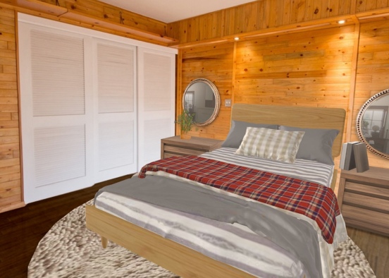 Cabin room Design Rendering