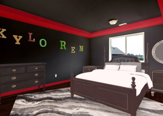 Kylo Ren’s Room Design Rendering