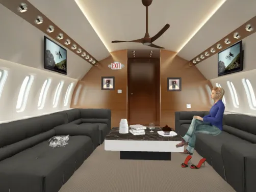 Aménagement d'avion 1er classe 