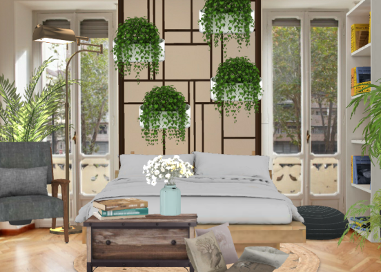 Bedroom greens Design Rendering
