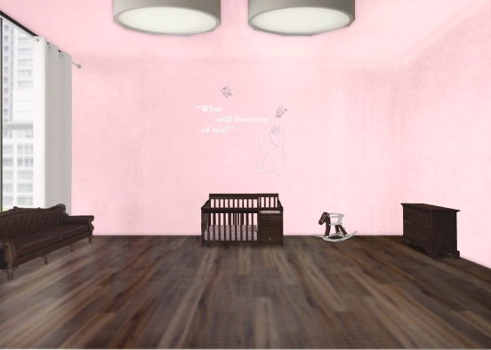 elegant pink nursery  Design Rendering