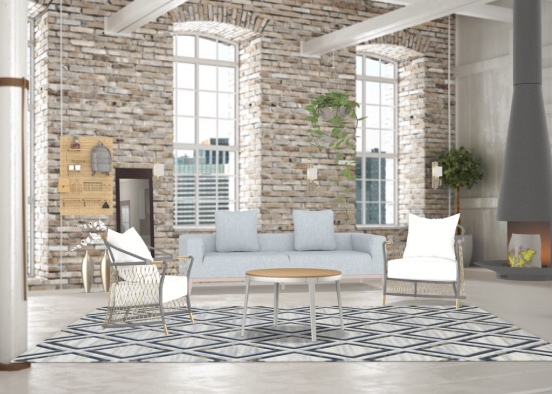 lush living room  Design Rendering