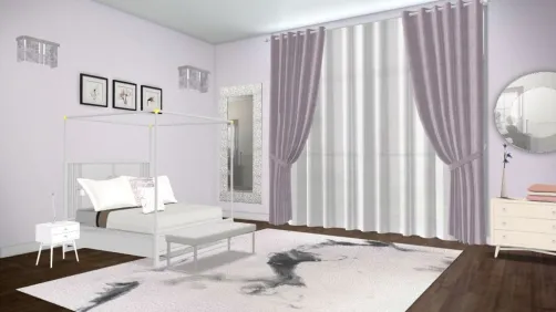 chic apartment bedroom