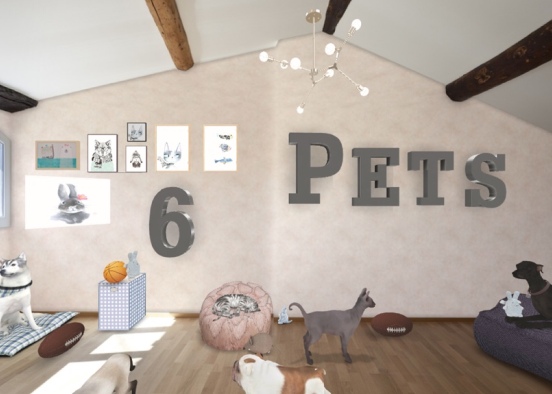 pet play room Design Rendering
