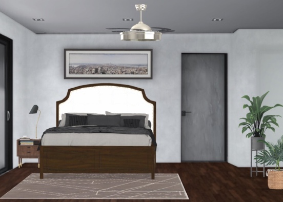 adult bedroom Design Rendering