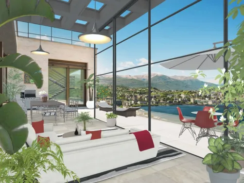 Mediterranean enclosed patio