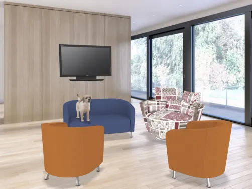 triadic living room