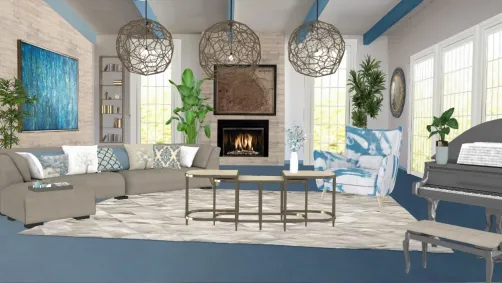 Salon bleu