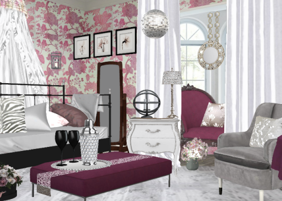 An intimate valentine setting. Design Rendering