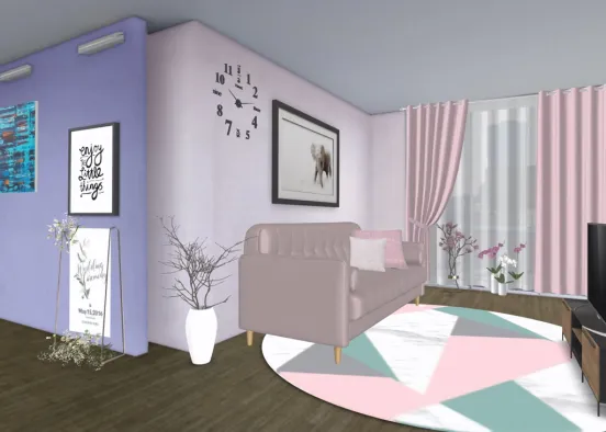 my living room and my house💓 Design Rendering