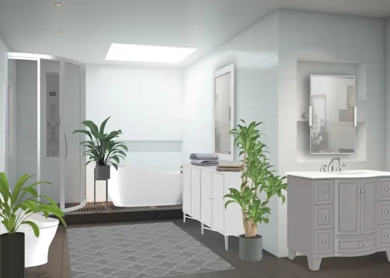 now I tried to do my bathroom 🚽  Design Rendering