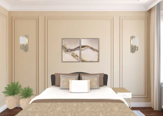 Royal bedroom ❤️ Design Rendering