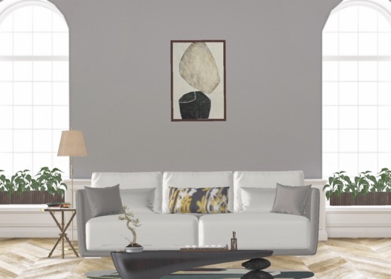Living room 💛 Design Rendering