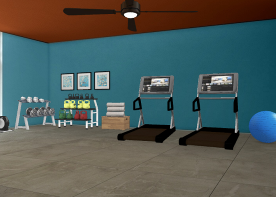 Gym room...  Design Rendering