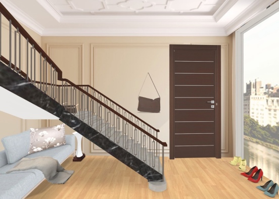the beauty of entering a lovely home Design Rendering