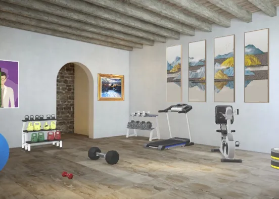 gym in the mountains Design Rendering